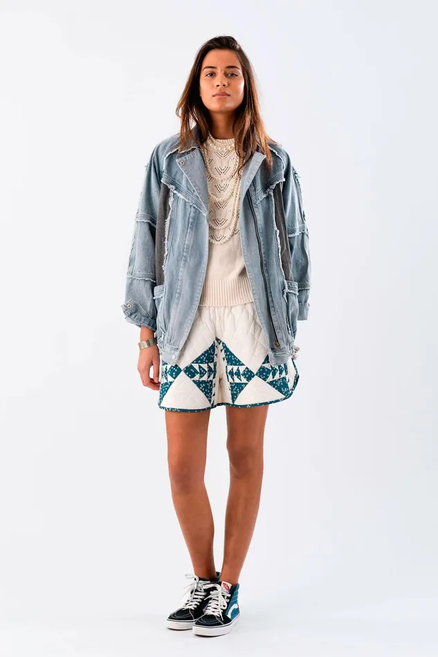 Women Lollys Laundry Jackets and Coats KingstonLL OVS Jacket LS Light Blue
