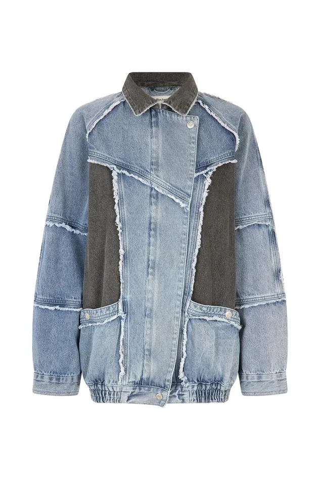Women Lollys Laundry Jackets and Coats KingstonLL OVS Jacket LS Light Blue