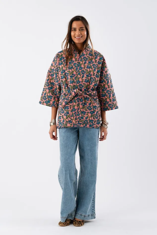 Women Lollys Laundry Jackets and Coats LuluLL Short Jacket 34 Flower Print
