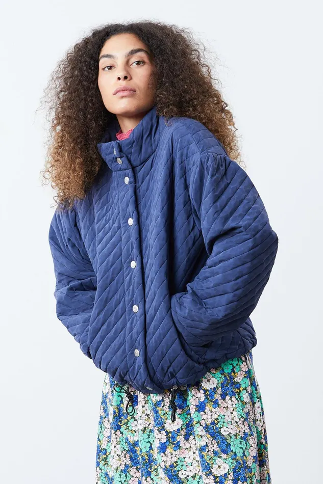 Women Lollys Laundry Jackets and Coats Phoenix Bomber Jacket Dark Blue