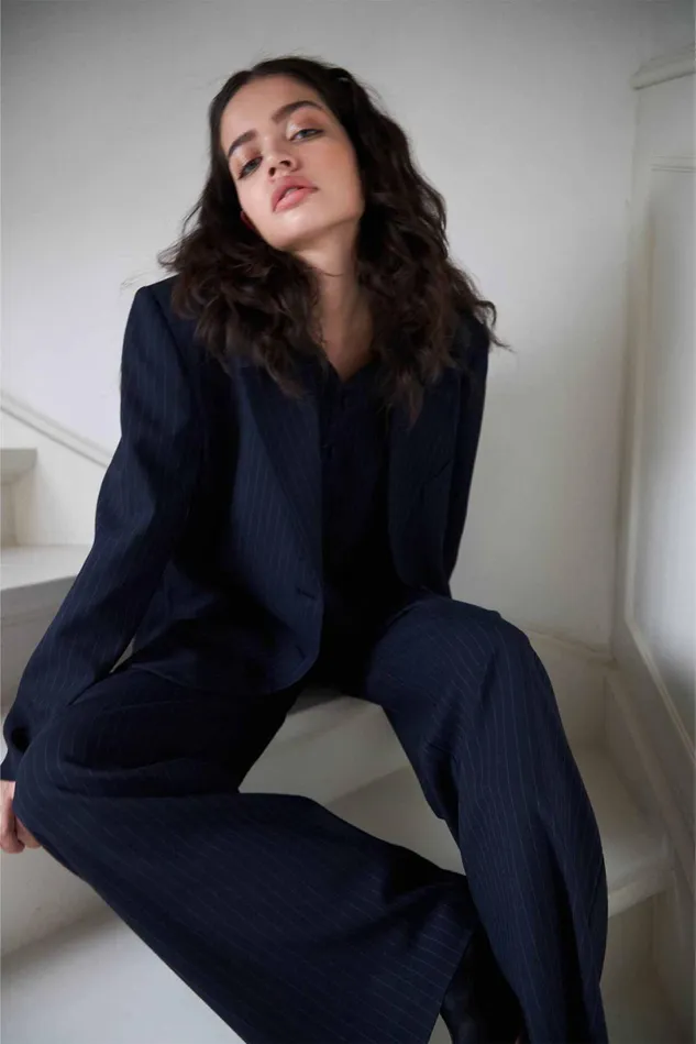 Women Lollys Laundry Jackets and Coats RyanLL Blazer LS Dark Navy