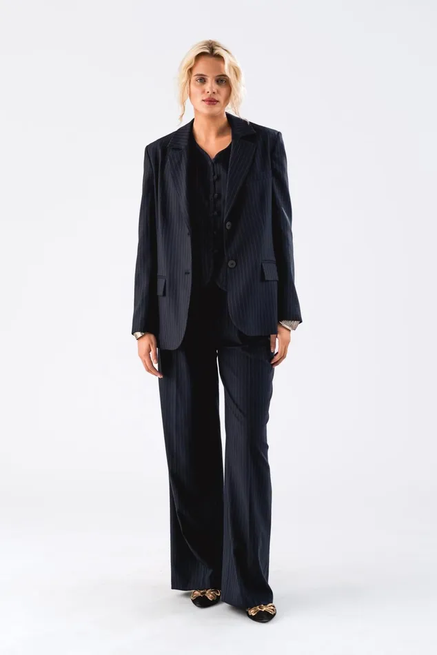 Women Lollys Laundry Jackets and Coats RyanLL Blazer LS Dark Navy