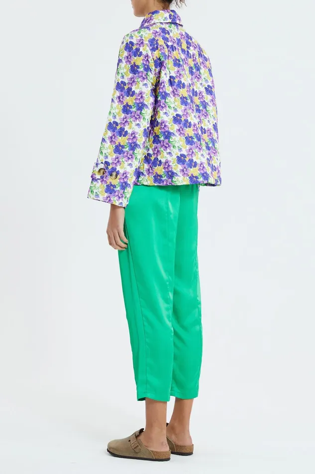 Women Lollys Laundry Jackets and Coats Viola Quiltet Jacket Flower Print