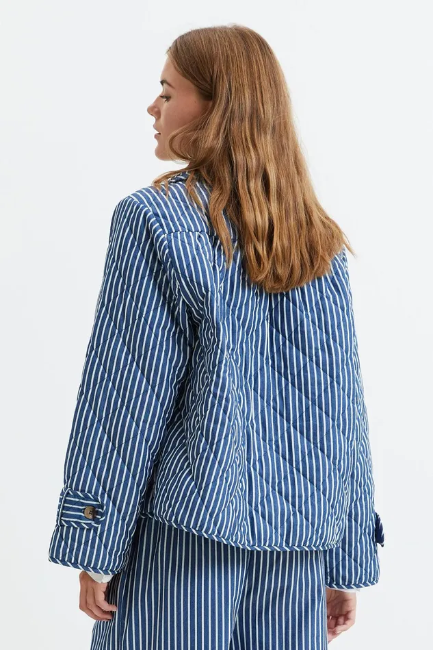 Women Lollys Laundry Jackets and Coats Viola Quiltet Jacket Stripe