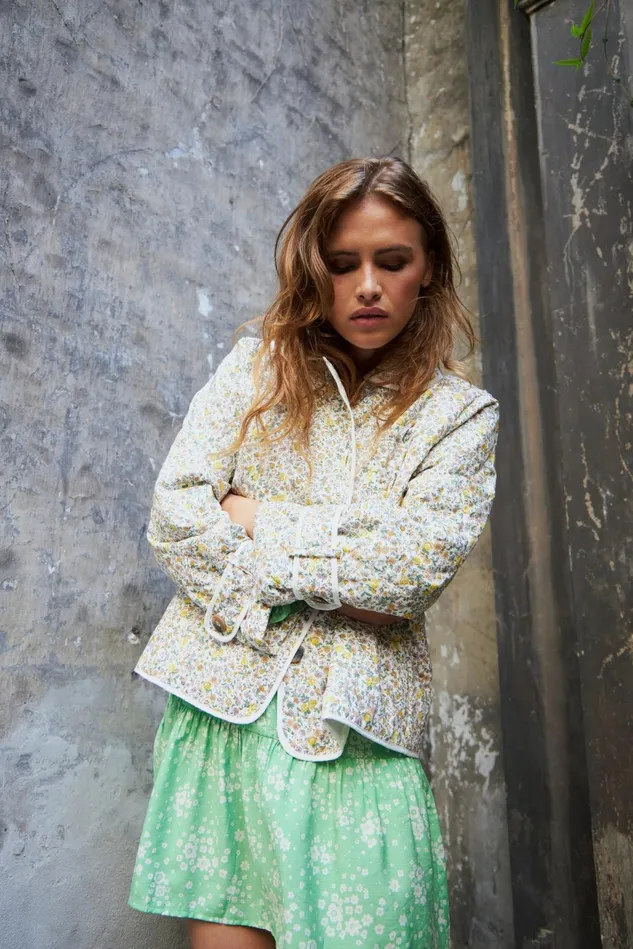 Women Lollys Laundry Jackets and Coats Viola Quiltet Jacket Yellow