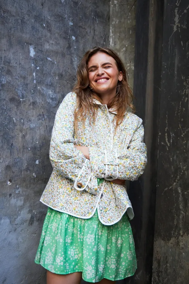 Women Lollys Laundry Jackets and Coats Viola Quiltet Jacket Yellow