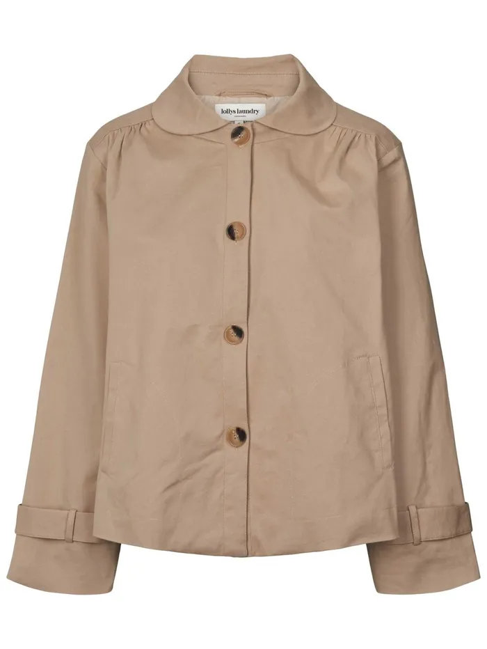 Women Lollys Laundry Jackets and Coats ViolaLL Jacket LS Ecru