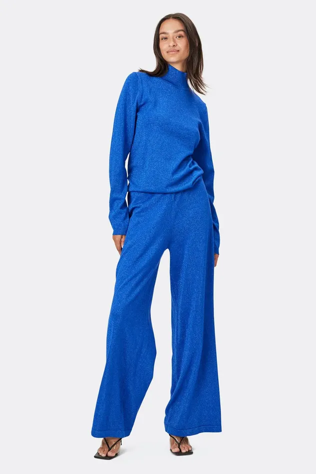 Women Lollys Laundry Knitwear Beaumont Jumper Neon Blue