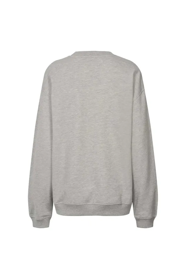 Women Lollys Laundry Knitwear California Sweat Grey Melange
