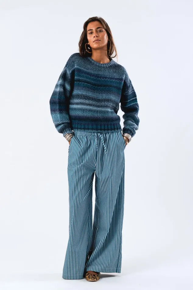 Women Lollys Laundry Knitwear FairhavenLL Jumper LS Blue