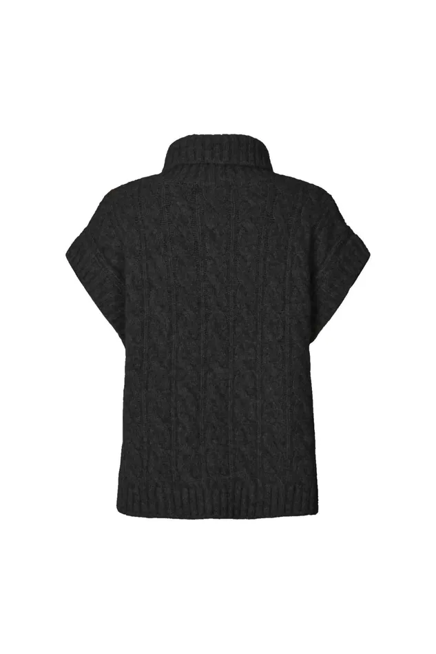 Women Lollys Laundry Knitwear FresnoLL Knit Vest SL Black
