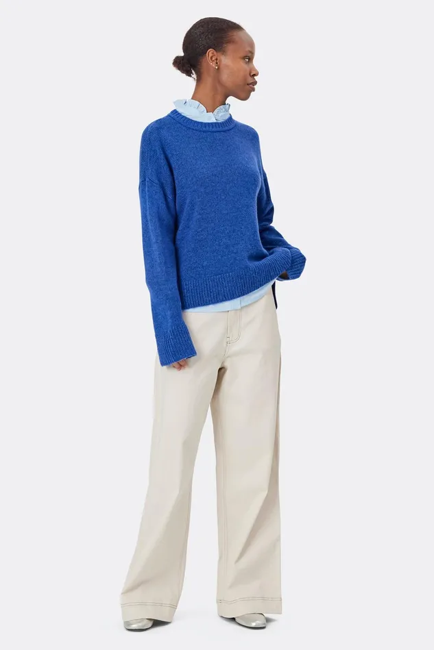 Women Lollys Laundry Knitwear Inverness Jumper Neon Blue