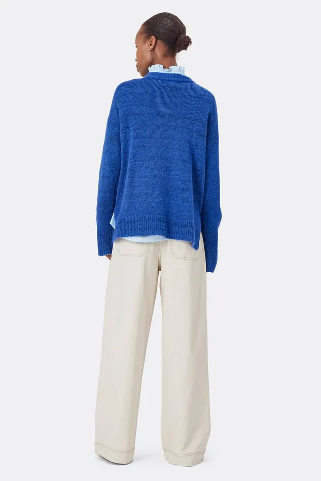 Women Lollys Laundry Knitwear Inverness Jumper Neon Blue