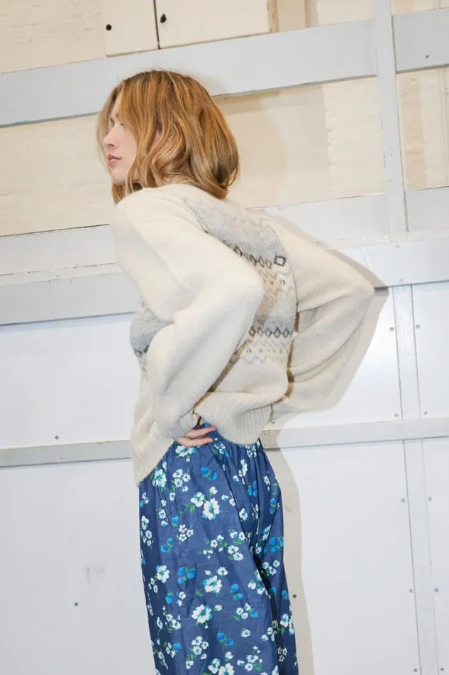 Women Lollys Laundry Knitwear Laura Cardigan Ecru