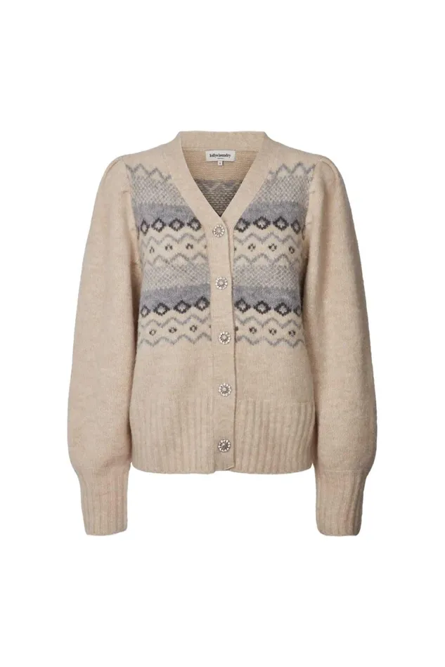 Women Lollys Laundry Knitwear Laura Cardigan Ecru
