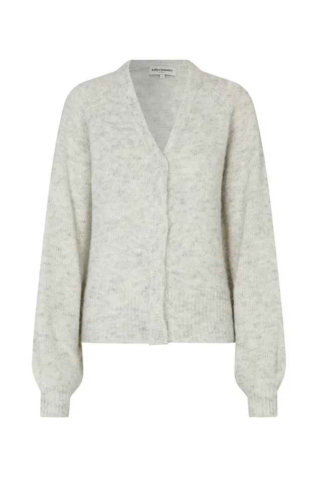 Women Lollys Laundry Knitwear LucilleLL Cardigan LS Light Grey Melange