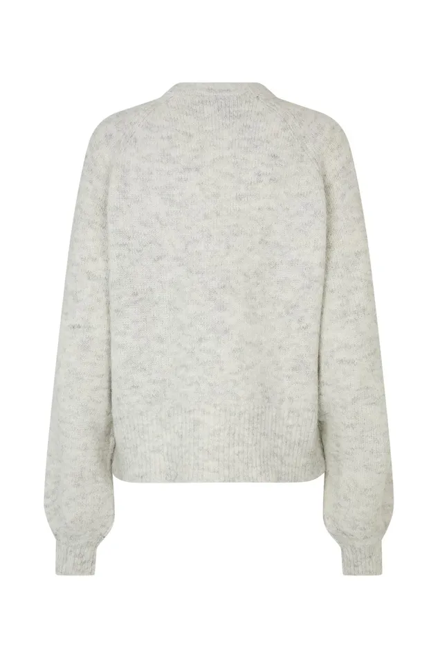 Women Lollys Laundry Knitwear LucilleLL Cardigan LS Light Grey Melange