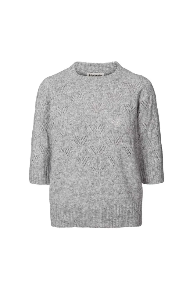 Women Lollys Laundry Knitwear Mala Blouse Grey Melange