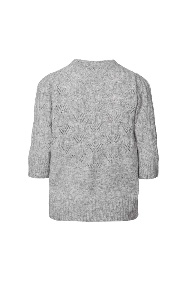 Women Lollys Laundry Knitwear Mala Blouse Grey Melange
