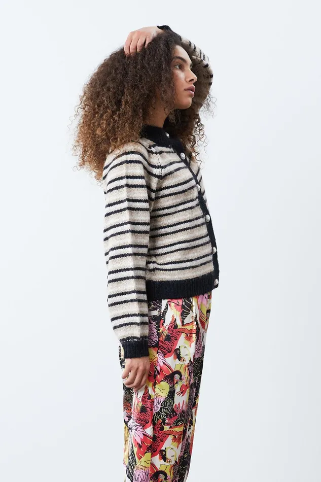 Women Lollys Laundry Knitwear Pippa Cardigan Black