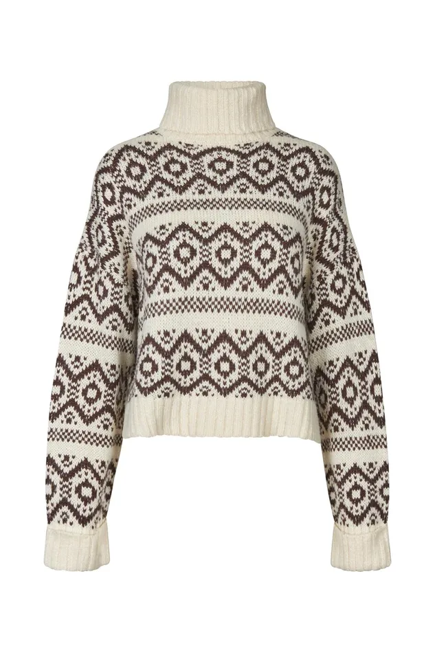 Women Lollys Laundry Knitwear SinaLL Jumper LS Choco