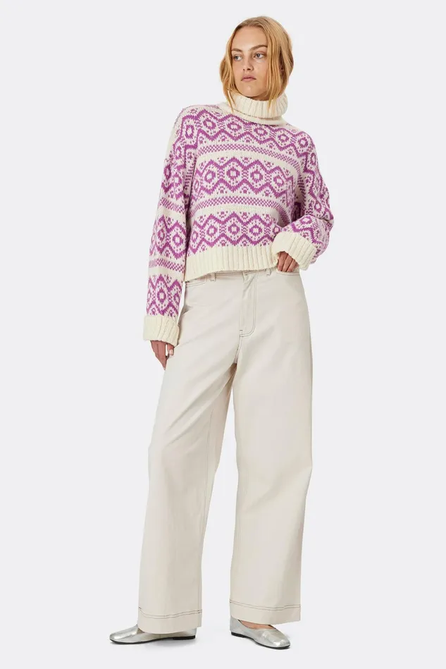 Women Lollys Laundry Knitwear SinaLL Jumper LS Dark Lavender