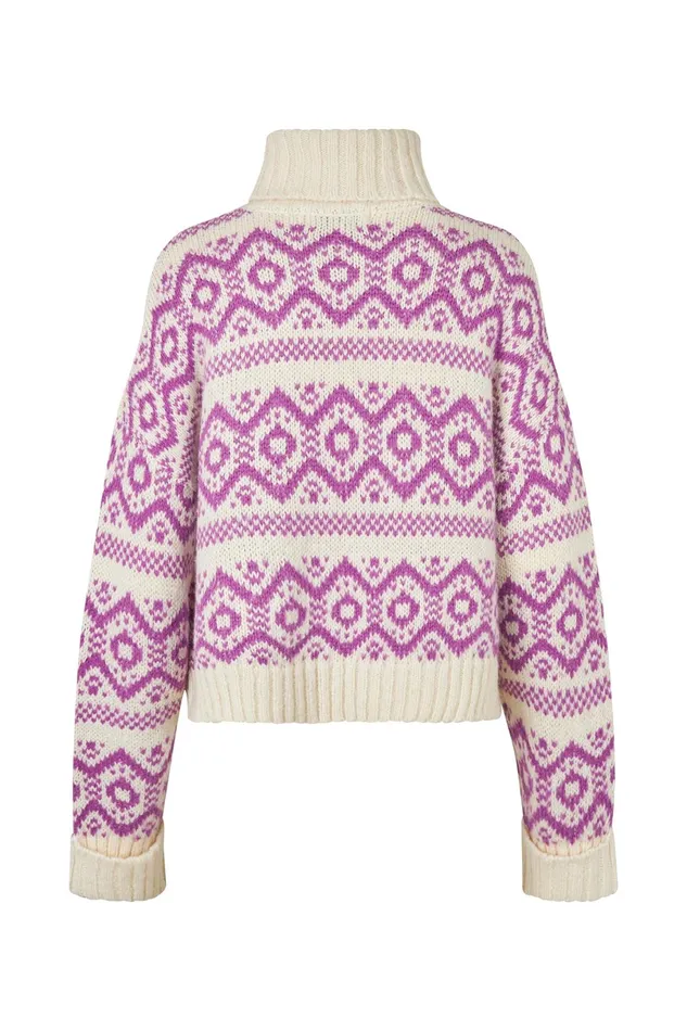 Women Lollys Laundry Knitwear SinaLL Jumper LS Dark Lavender