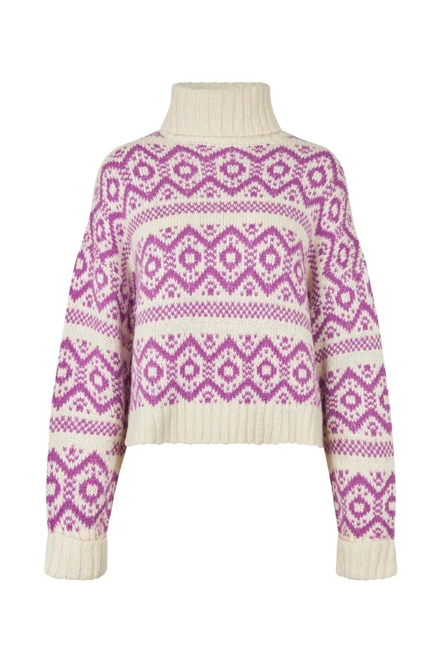 Women Lollys Laundry Knitwear SinaLL Jumper LS Dark Lavender