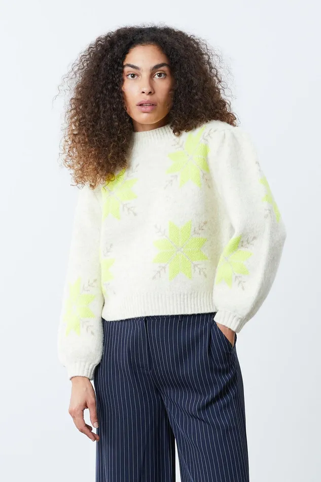 Women Lollys Laundry Knitwear Suki Knit Creme