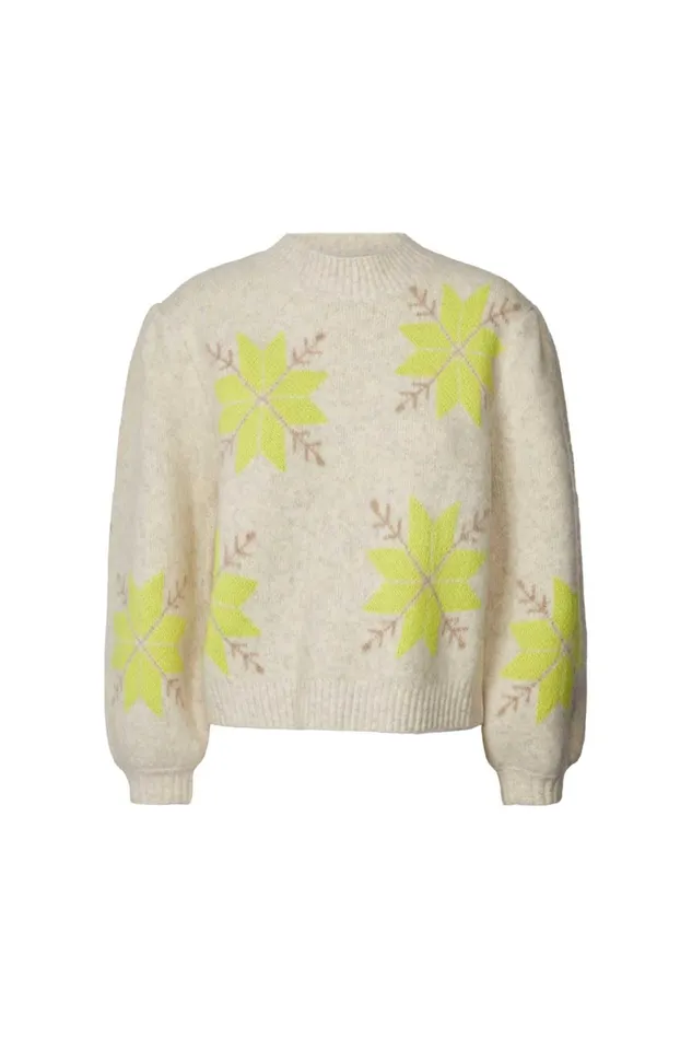 Women Lollys Laundry Knitwear Suki Knit Creme