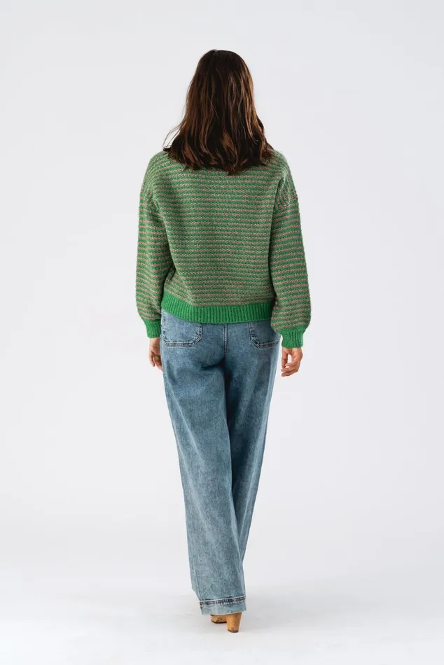 Women Lollys Laundry Knitwear TerryLL Knit Jumper LS Green