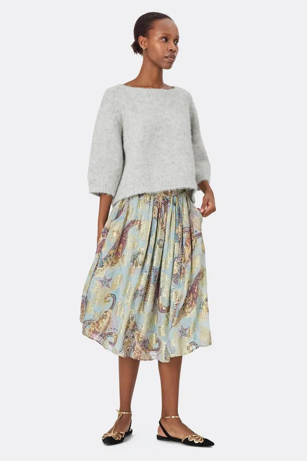Women Lollys Laundry Knitwear TortugaLL Jumper 34 Light Grey Melange