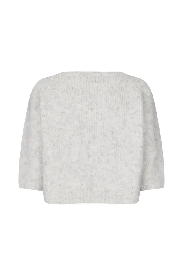 Women Lollys Laundry Knitwear TortugaLL Jumper 34 Light Grey Melange