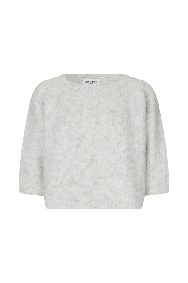 Women Lollys Laundry Knitwear TortugaLL Jumper 34 Light Grey Melange