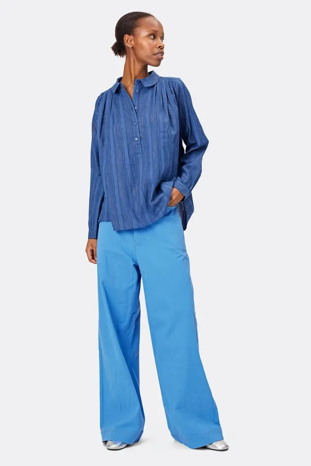 Women Lollys Laundry Pants Shorts Florida Pants Light Blue