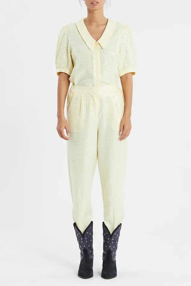 Women Lollys Laundry Pants Shorts Maisie Pants Yellow
