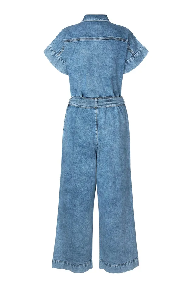 Women Lollys Laundry Pants Shorts MathildeLL Jumpsuit SS Blue