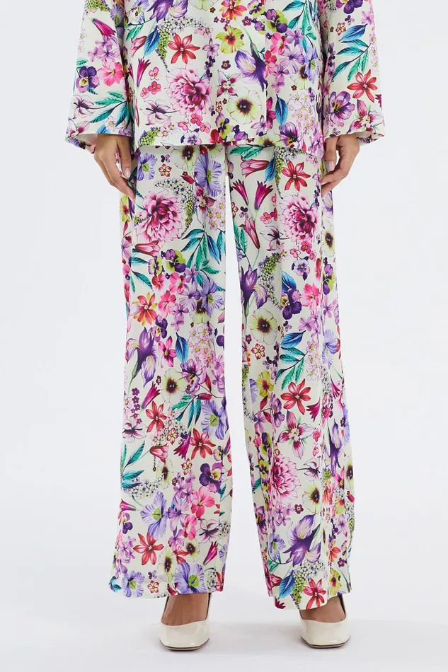 Women Lollys Laundry Pants Shorts Vicky Pants Flower Print