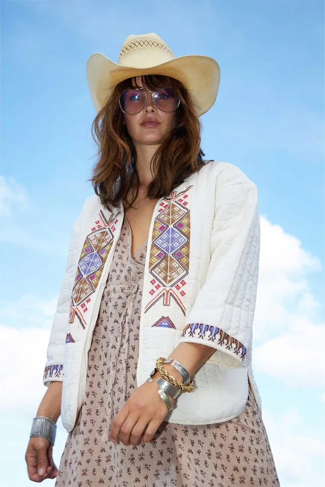 Women Lollys Laundry Quilt IndraLL Jacket Creme