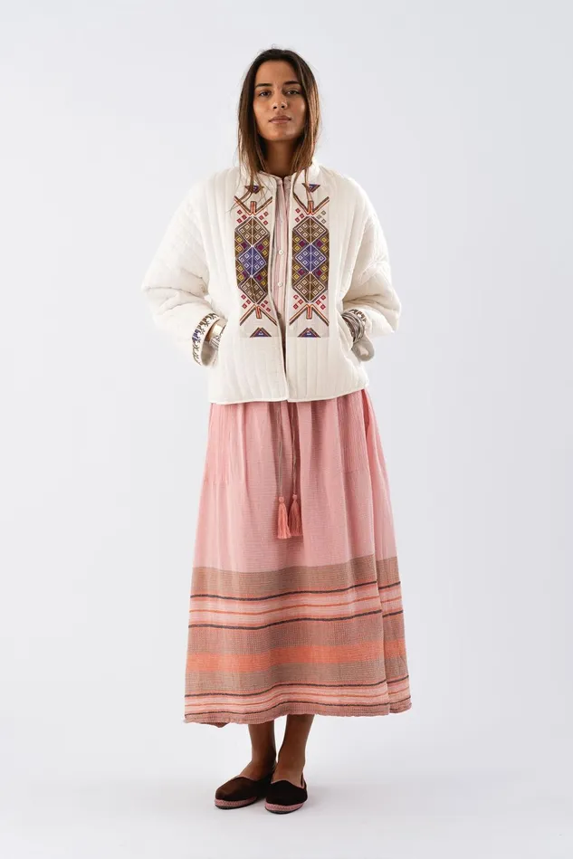 Women Lollys Laundry Quilt IndraLL Jacket Creme
