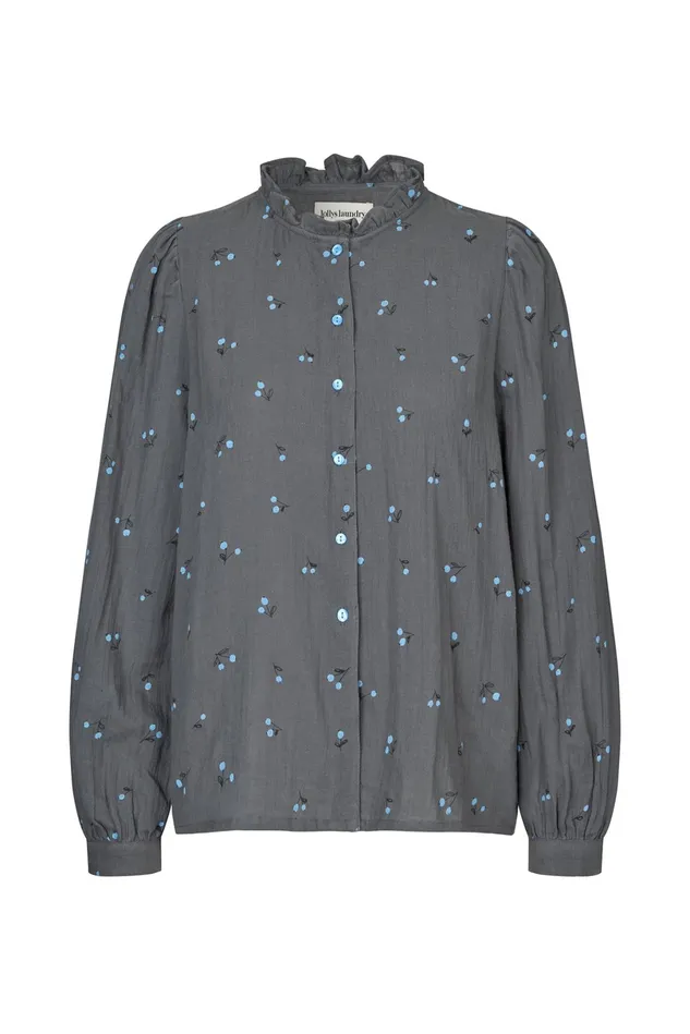 Women Lollys Laundry Shirts RiverLL Shirt LS Grey