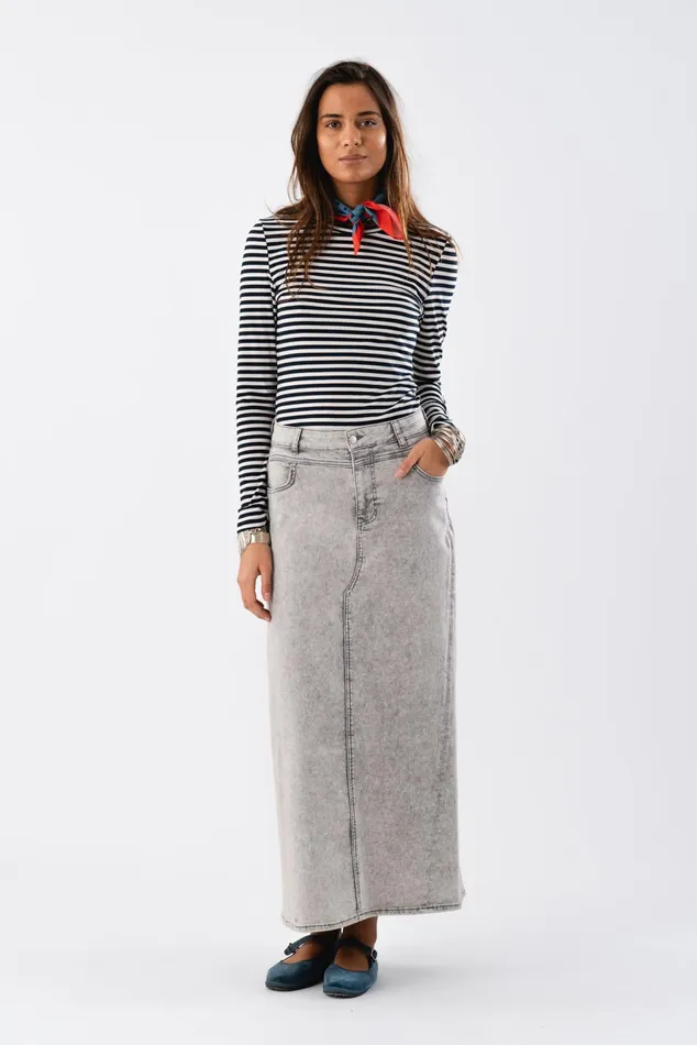 Women Lollys Laundry Skirts TmeryLL Maxi Skirt Grey