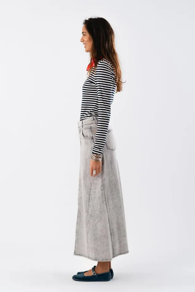 Women Lollys Laundry Skirts TmeryLL Maxi Skirt Grey