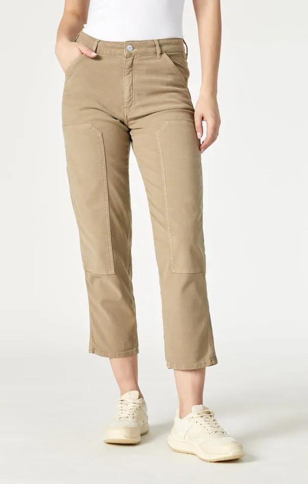 Women Luisa Straight Leg In Beige Luxe Twill Mavi Jeans Pants Women Luisa Straight Leg In Beige Luxe Twill Mavi Jeans Pants