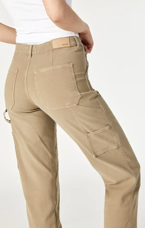 Women Luisa Straight Leg In Beige Luxe Twill Mavi Jeans Pants Women Luisa Straight Leg In Beige Luxe Twill Mavi Jeans Pants