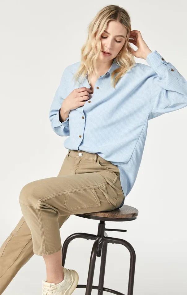Women Luisa Straight Leg In Beige Luxe Twill Mavi Jeans Pants Women Luisa Straight Leg In Beige Luxe Twill Mavi Jeans Pants