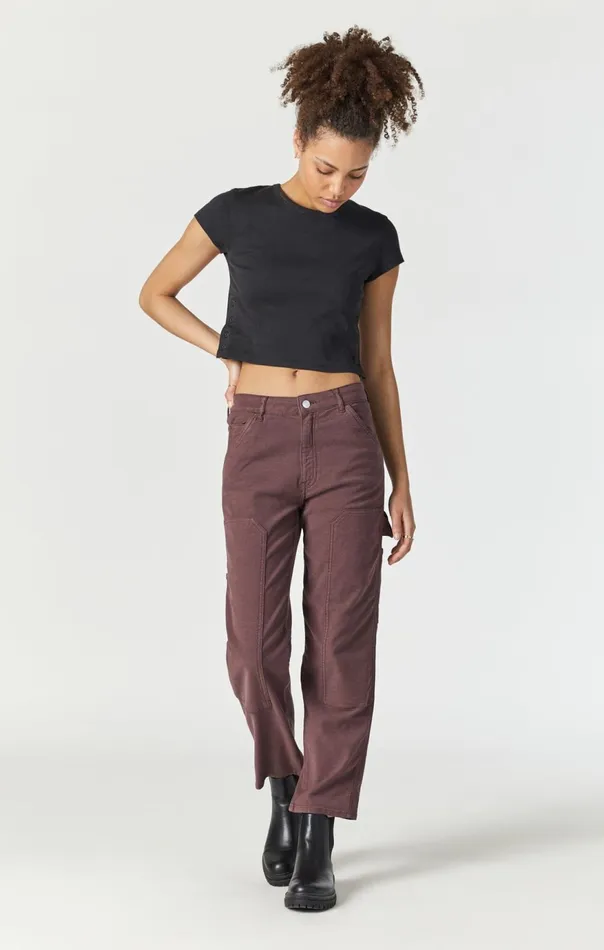 Women Luisa Straight Leg In Mahogany Luxe Twill Mavi Jeans Pants Women Luisa Straight Leg In Mahogany Luxe Twill Mavi Jeans Pants