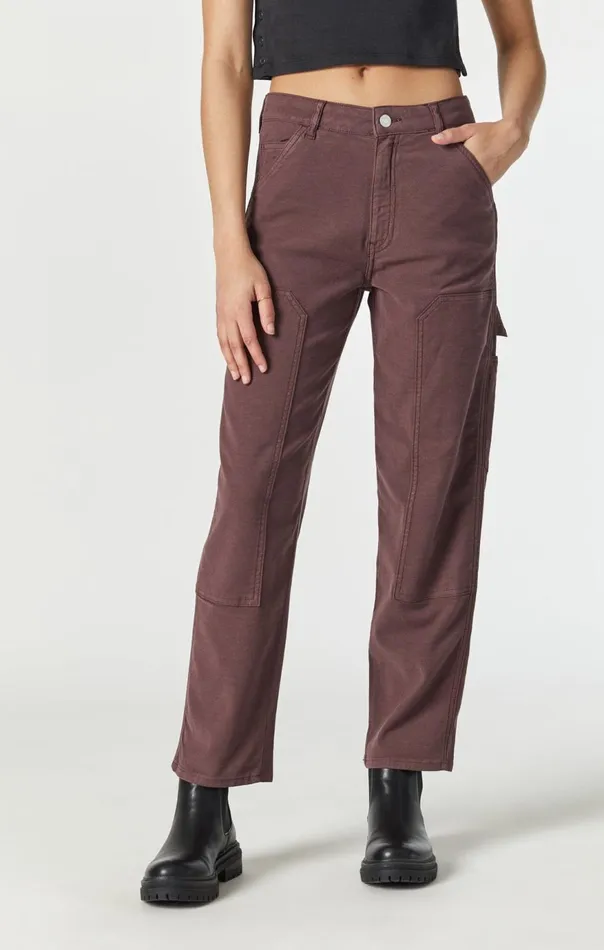 Women Luisa Straight Leg In Mahogany Luxe Twill Mavi Jeans Pants Women Luisa Straight Leg In Mahogany Luxe Twill Mavi Jeans Pants
