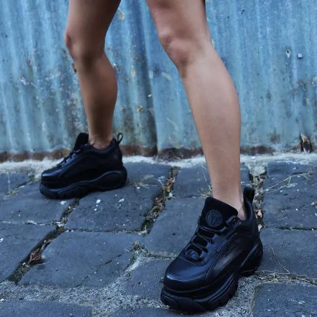 Women Lupe Black Sneakers Windsor Smith Platform Sneakers
