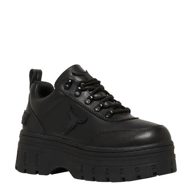 Women Lux Black Sneakers Windsor Smith Platform Sneakers